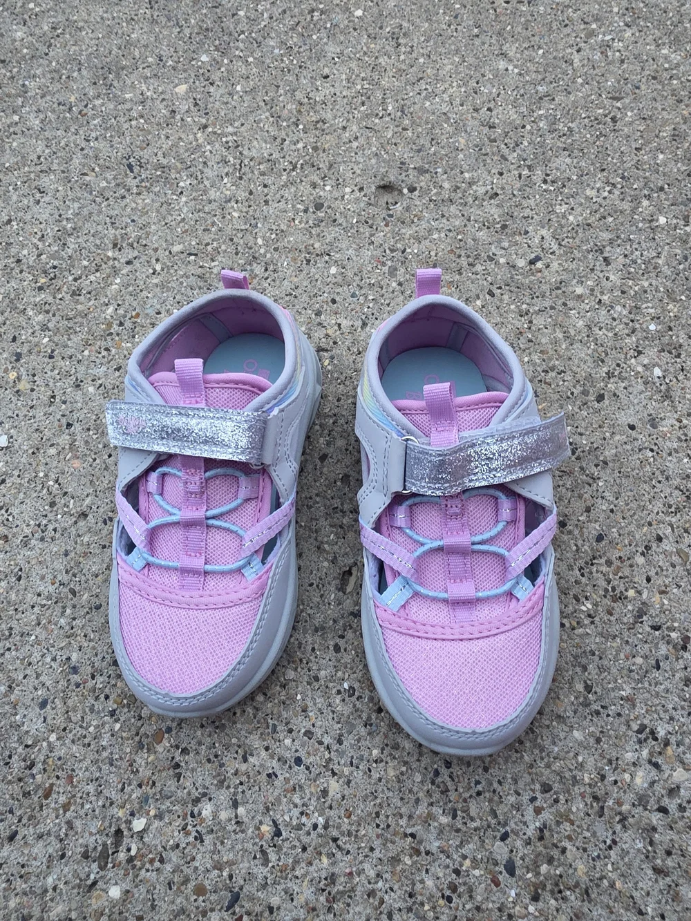 Oshkosh washable sandals With Pink Glitter Strap  Girl  10k